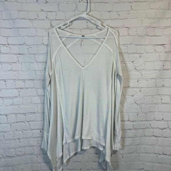 Free People Pacific Thermal Top White size medium - Picture 1 of 9